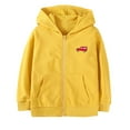 thumbnail image 1 of Boys Coat Girls Winter Long Sleeve Cartoon Car Zippered Hooded Coats Jackets for Boys Yellow 2 Years-3 Years, 1 of 7