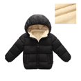 thumbnail image 1 of Boys Coat & Jacket - Kids Child Toddler Baby Boys Girls Solid Winter Hooded Coat Jacket Thick Warm Outerwear Clothes Outfits, 1 of 4