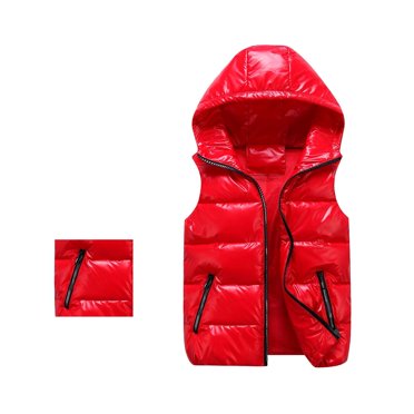 Boys Coat & Jacket Solid Composite Zipper Vest for Autumn Winter with Sleeveless Design and Practical Pockets