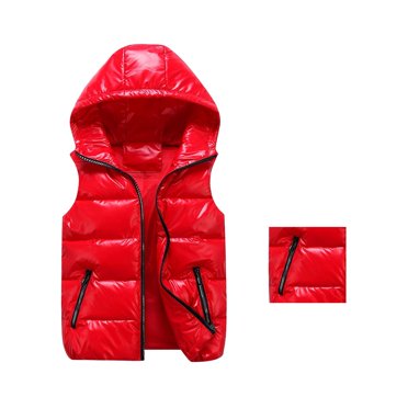 Boys Coat & Jacket - Stylish Solid Composite Zipper Vest for Autumn and Winter - Sleek Design with Pockets for Everyday Wear