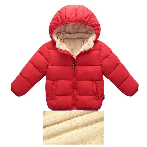 Boys Coat - Kids Toddler Winter Hooded Thick Warm Jacket for Children Outdoor Wear