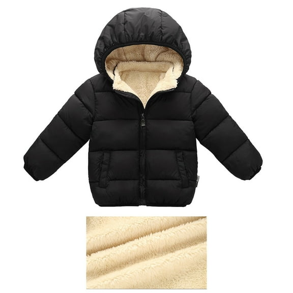 Boys Coat - Kids Toddler Winter Hooded Thick Warm Jacket for Children Outdoor Wear