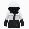thumbnail image 1 of Boys Coat Kids Winter Warm Long Sleeve Hooded Thick Outdoor Snowsuit Boys' Outerwear Jackets Black 150 8 Years-9 Years, 1 of 3