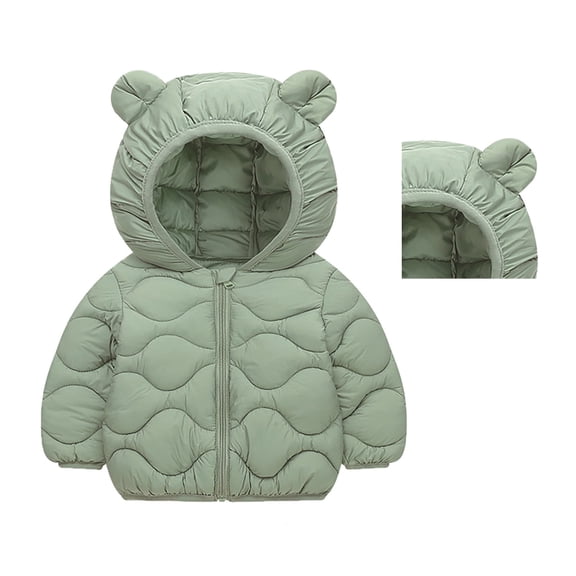Boys Coat Toddler Kids Winter Warm Outwear Jacket with Bear Ears