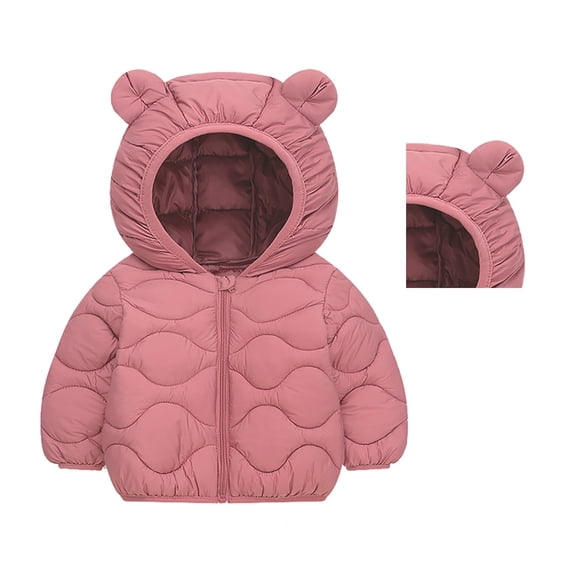 Boys Coat Toddler Kids Winter Warm Outwear Jacket with Bear Ears