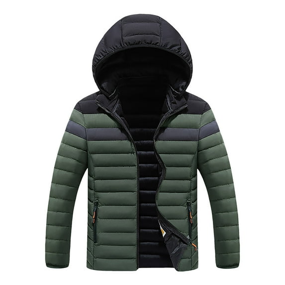 Boys Coat jacket Kids Padded Clothing Autumn Winter Warm Casual Fashion Combination Thick Padded Hooded Coat Green 15