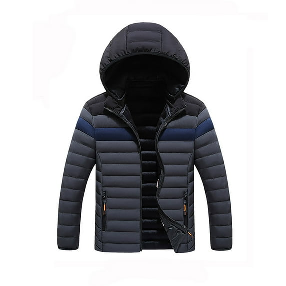 Boys Coat jacket Kids Padded Clothing Autumn Winter Warm Casual Fashion Combination Thick Padded Hooded Coat Grey 13