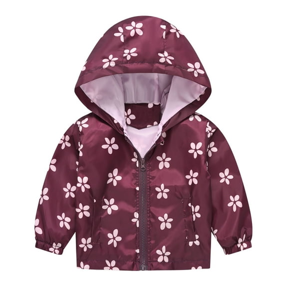 Boys Coats Hooded Size 120 3-4 Years Toddler Boy Girl Outdoor Jacket Hooded Windbreaker Jacket Warm Windproof Mountaineering Camping Girl Top,Brick Red