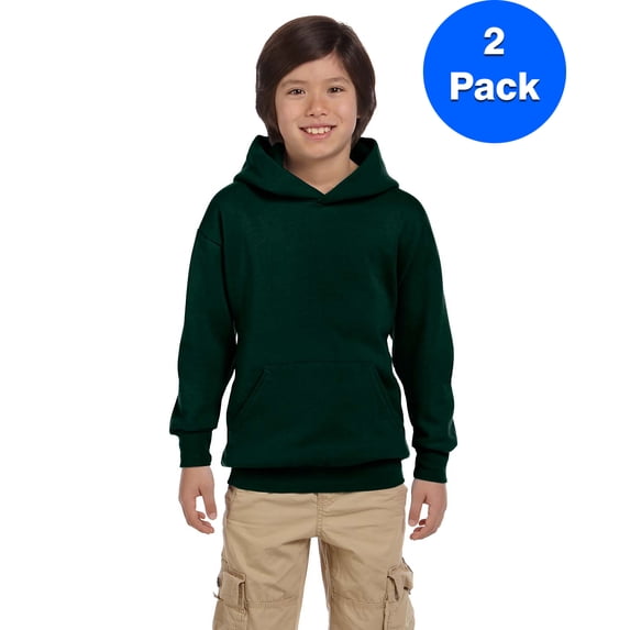 Boys ComfortBlend EcoSmart 50/50 Pullover Hood P473 (2 PACK)