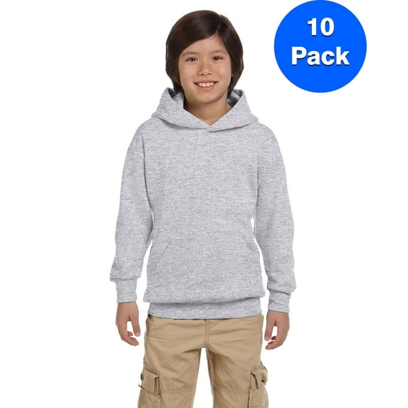 Boys ComfortBlend EcoSmart 50/50 Pullover Hood P473 (5 PACK)