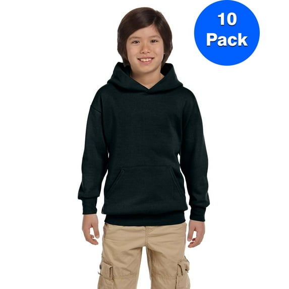 Boys ComfortBlend EcoSmart 50/50 Pullover Hood P473 (5 PACK)