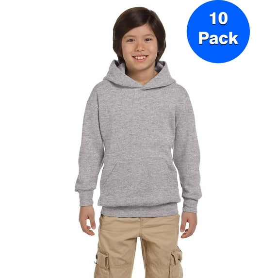 Boys ComfortBlend EcoSmart 50/50 Pullover Hood P473 (5 PACK)