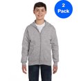 thumbnail image 1 of Boys ComfortBlend EcoSmart Full-Zip Hood P480 (2 PACK), 1 of 1
