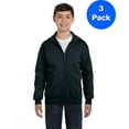 thumbnail image 1 of Boys ComfortBlend EcoSmart Full-Zip Hood P480 (3 PACK), 1 of 1
