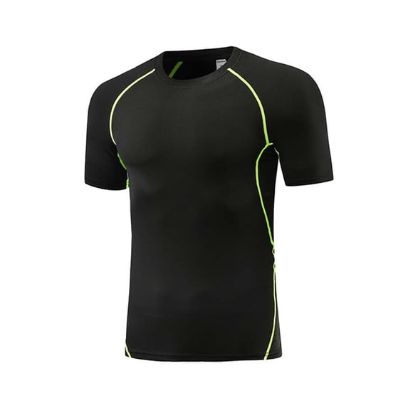 Boys Compression Athletic Shirt Quick Dry Breathable Design Sports Base Layer Tight Fit Style Boys Tops Kids Youth Basketball Football Training Fitness Wear