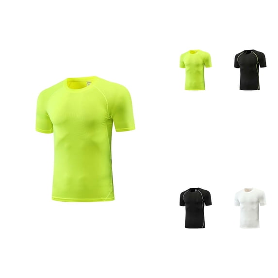 Boys Compression Shirt Athletic Performance Top - Moisture Wicking Breathable Fit for Youth Sports Training - Long/Short Sleeve Options