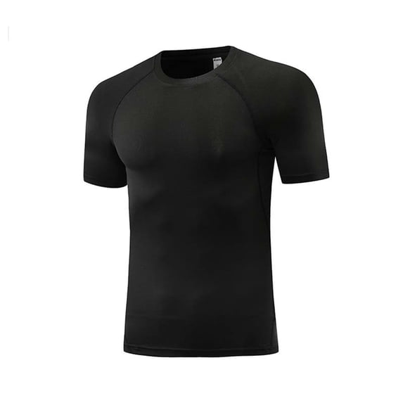Boys Compression Shirt Athletic Performance Top - Moisture Wicking Breathable Fit for Youth Sports Training - Long/Short Sleeve Options