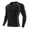 thumbnail image 1 of Boys Compression Shirt Long Sleeve Quick Dry Youth Base Layer Tops Grey 3-4 Years, 1 of 6