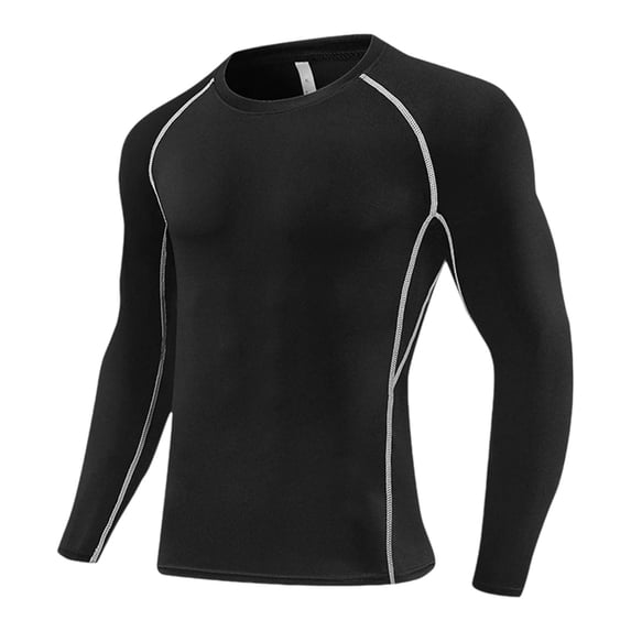Boys Compression Shirt Long Sleeve Quick Dry Youth Base Layer Tops Grey 3-4 Years