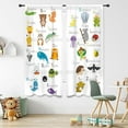 thumbnail image 1 of Boys Construction Curtains 42Wx63L Inch Rod Pocket Cartoon Tractor Truck for Kids Bedroom Decor Bulldozer Child Nursery Toddler Excavator Art Printed Playroom Living Room Window Drapes 2 Panel, 1 of 5
