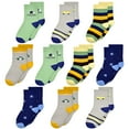 thumbnail image 1 of Boys Cotton Socks, 10 Pack Kids Athletic Socks Soft and Breathable for children 3-16 Years, 1 of 7