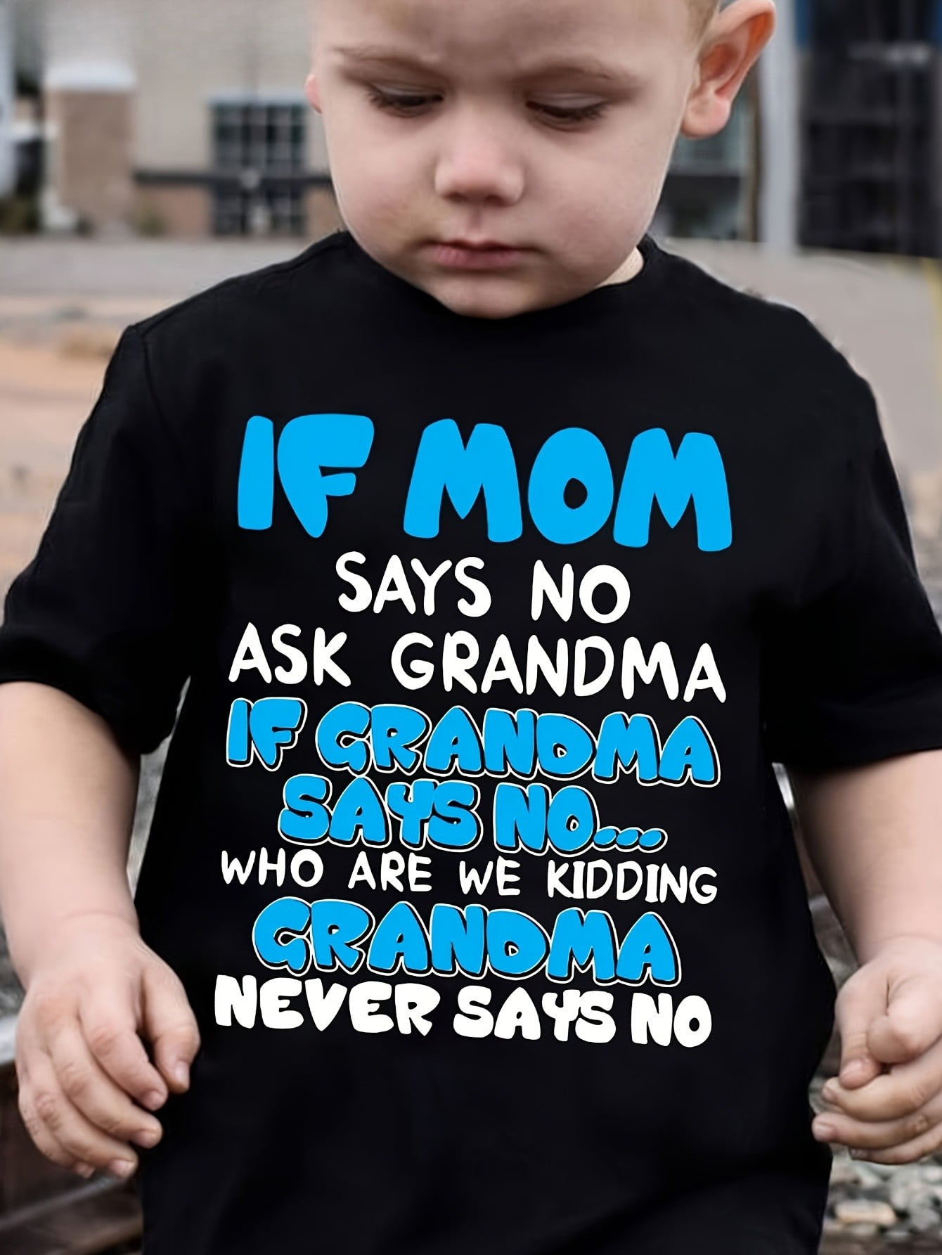 If Mom Say No Kids T-Shirt