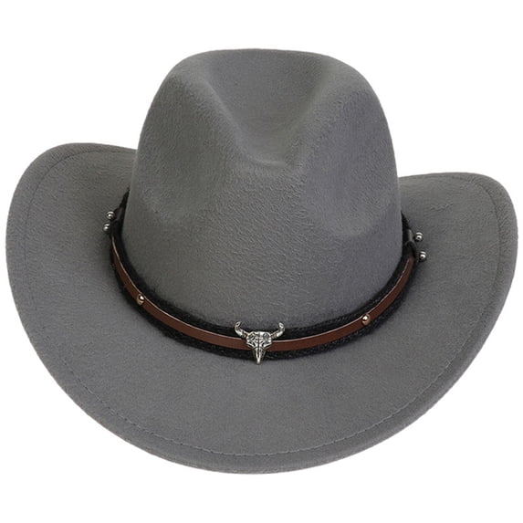 Boys Cowboy Hat Toddler Kids Cowboy Hat for Boys Girls Western Felt Fedora Hat for 3-18 Years