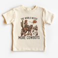 thumbnail image 1 of Boys Cowboy Toddler Shirt, Vintage Retro Cowboy Horse Shirt For Boys, Western Toddler Youth Tee TODDLER SHORT SLEEVE TEE BELLA CANVAS 3001T, 1 of 3