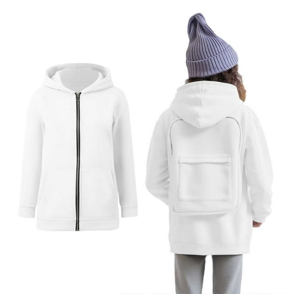 Boys Creative Hoodies Backpack Hoodie Kids Zipper Hoodies Girls Long Sleeve Pullover Tops Kids Clothes Boys Size 8-9 Years for School