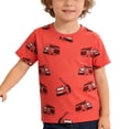 thumbnail image 1 of Boys Crew Neck T Shirt Short Sleeve Cute Prints Shirts Soft Comfort Lightweight Tees Size 2-9, 1 of 6