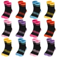 thumbnail image 1 of Boys Crew Socks Kids Athletic Cushioned Comfortable Soft Socks 12 pairs Aged 2-14 for Active Children, 1 of 7