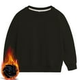 thumbnail image 1 of Boys Crewneck Sweatshirt Youth Fleece Sweatshirts Long Sleeve Basic Pullover Soft Warm Thin Fleece for Kids, 1 of 6