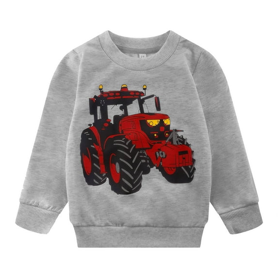 Boys Crewneck Sweatshirts Casual Pullover Hoodie Fall Winter Long Sleeve Cartoon Tops Toddler Clothes Size 7 250