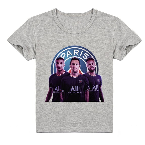 Boys Cristiano Ronaldo Breathable Cotton Short Sleeve T-shirt Kids Summer Crew Neck Clothings