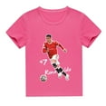 thumbnail image 1 of Boys Cristiano Ronaldo Breathable Cotton Short Sleeve T-shirt Kids Summer Crew Neck Clothings, 1 of 2
