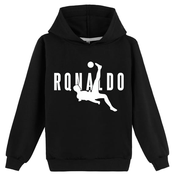 Boys Cristiano Ronaldo Long Sleeve Hoodie Pullover Casual Kids Top
