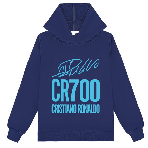 Boys Cristiano Ronaldo Hooded Sweatshirt Pullover Long Sleeve Kids Casual Wear
