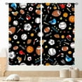 thumbnail image 1 of Boys Curtains for Bedroom, Kids Baby Girls Basketball Soccer Football Baseball Sports Ball Game Colorful Window Drapery Treatments for Living Room Nursery Playroom 2 Panels, 84"x84" Inch, 1 of 5
