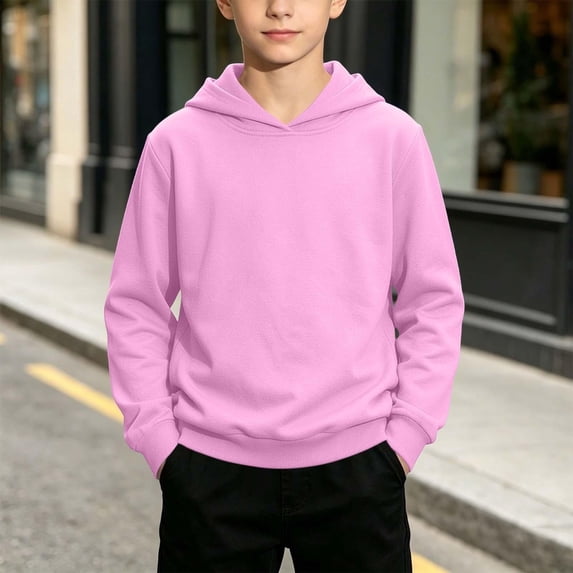 WQNVRNR Boys Cute Sweatshirts Crewneck Long Sleeve Fashion Fall Casual Top Pink 2-3 Years