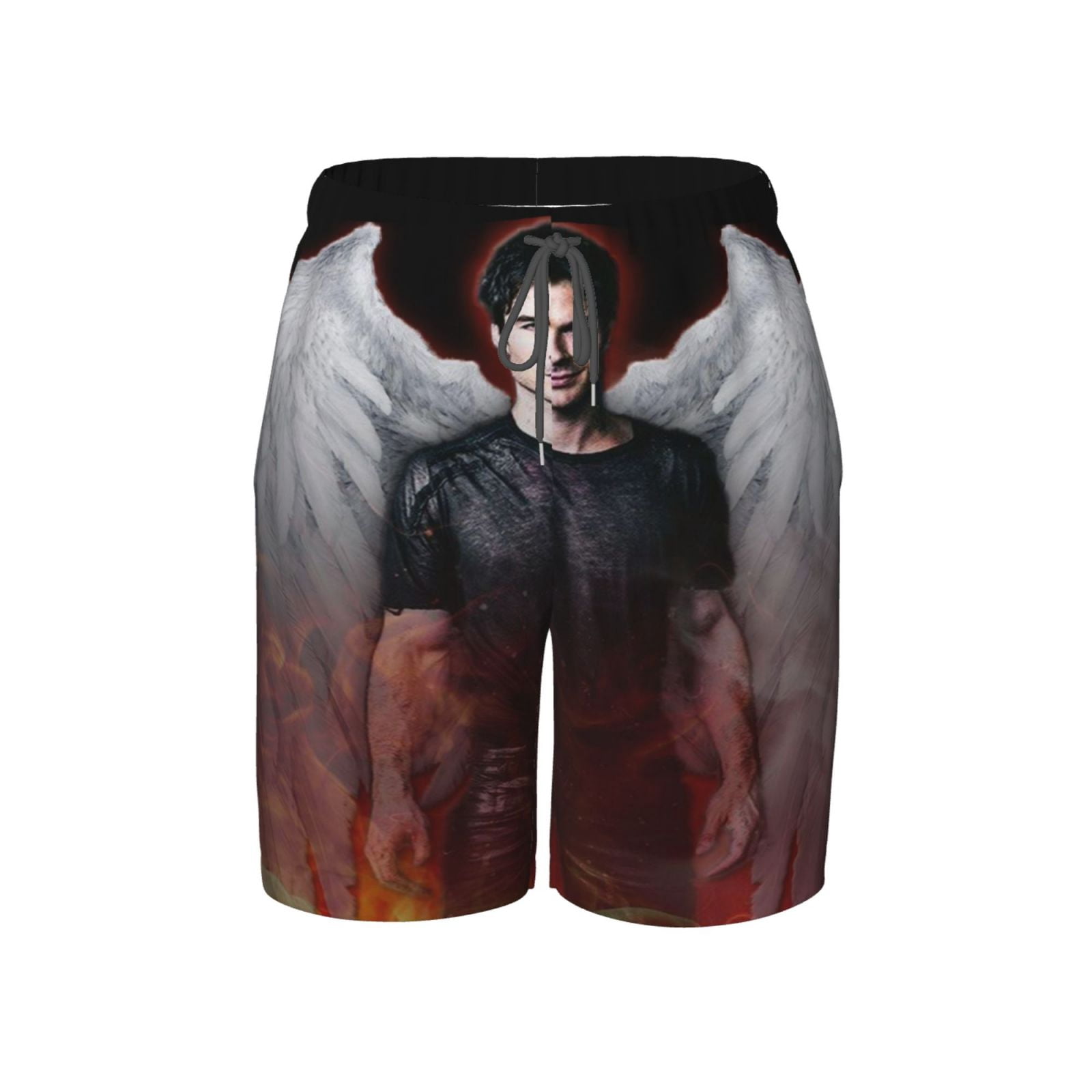 Boys Damon Salvatore Swim Trunks Mesh Liner Swim Shorts Quick Dry ...