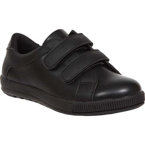 Boys' Deer Stags Finn Two Strap Sneaker Black Synthetic Leather/Textile 10 M