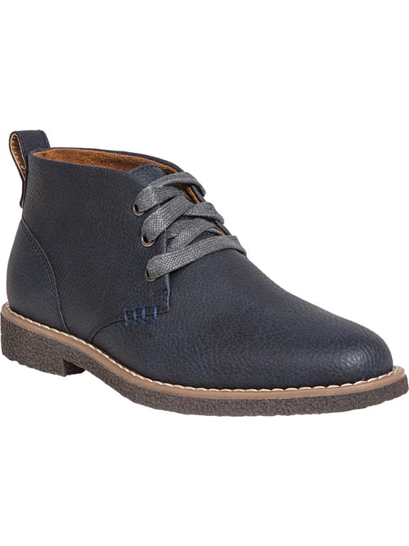 Boys' Deer Stags Freeport Jr Chukka Boot Navy Simulated Leather 13 M