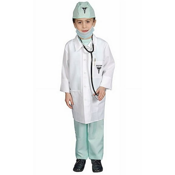 Boys Deluxe Doctor Halloween Costume Medium Size 8-10