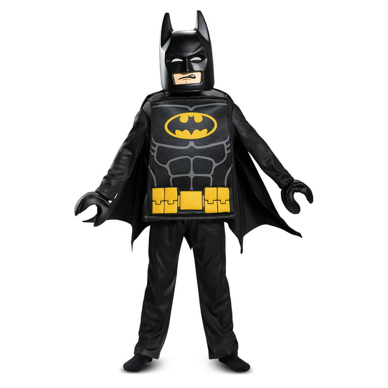 LEGO costume bambino BATMAN MOVIE deluxe 7/8 anni COSTUME LEGO BATM