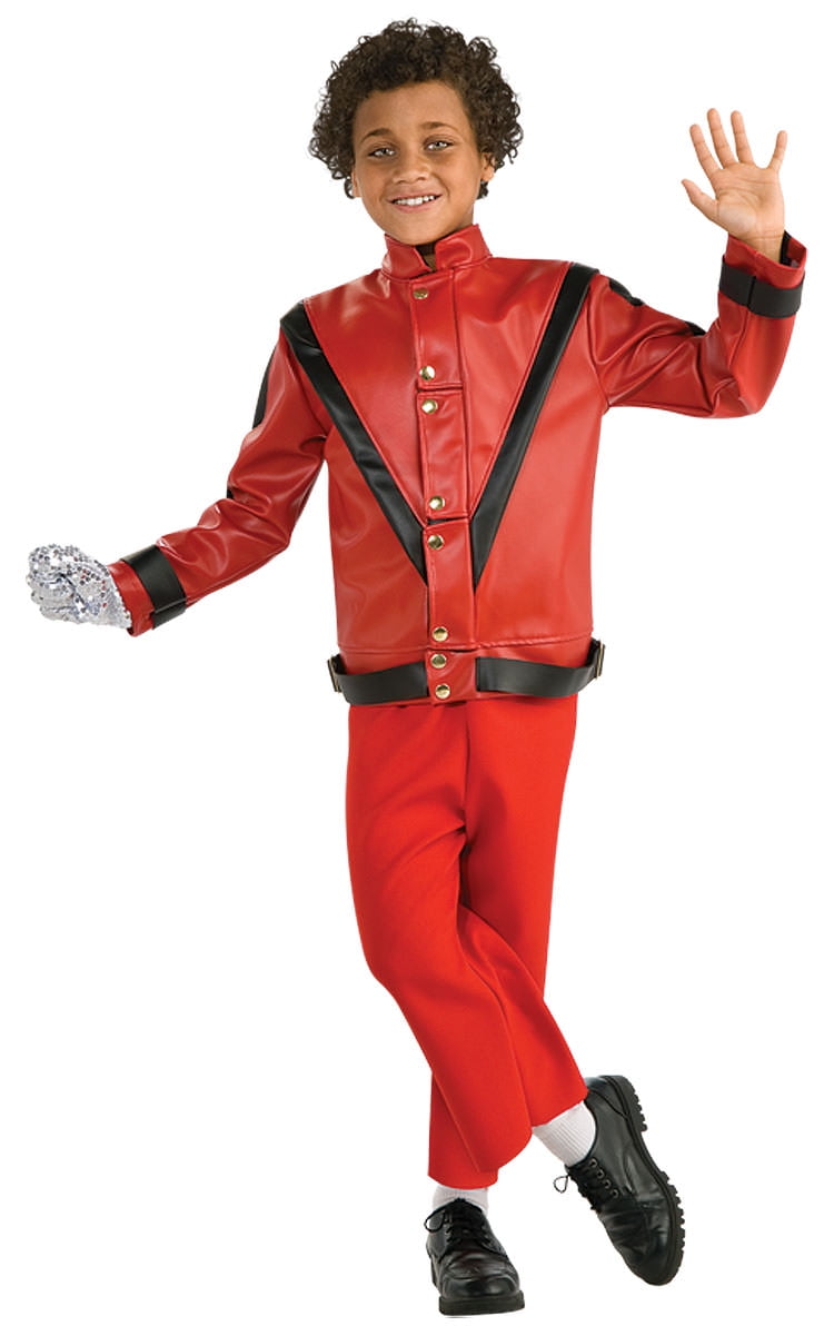 Boys Deluxe Red Michael Jackson Thriller Jacket Costume