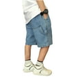 thumbnail image 1 of Boys Denim Cargo Shorts - Polyester/Cotton, Elastic Waist, Functional Pockets, Summer Wear, 1 of 6