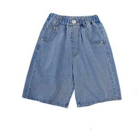 Boys Denim Shorts Fashion Loose Pocket Jean Shorts Boys Summer Clothes Boys Clothes 7-8 Years