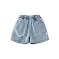 thumbnail image 1 of Boys Denim Shorts Casual Elastic Waist Cargo Jean Shorts Boys Summer Clothes Toddler Boys Jeans Size 18-24 Months Cute&nbsp;Boy&nbsp;Clothing, 1 of 9