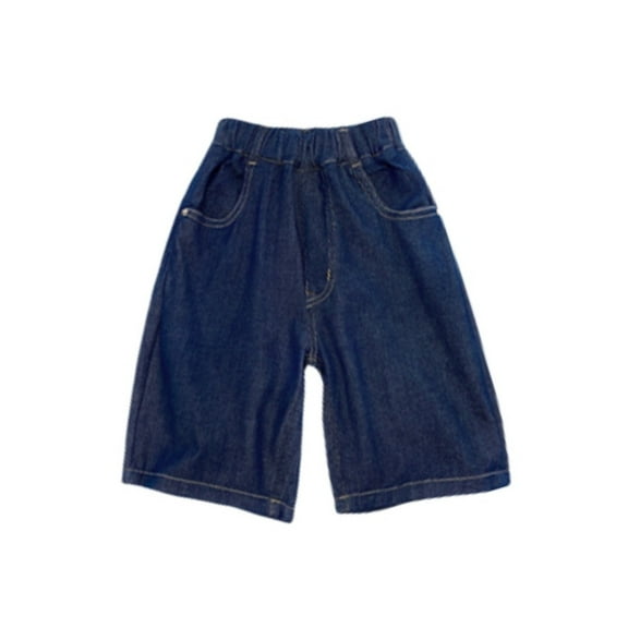 Boys Denim Shorts Slim Fit Baggy Summer Trousers Short Boys' Fashion Boys Clothes 5-6 Years