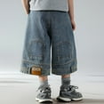 thumbnail image 1 of Boys Denim Shorts Classic Half Pants Summer Trousers Short Boys Fashion Boys Shorts Size 5-6 Years, 1 of 6
